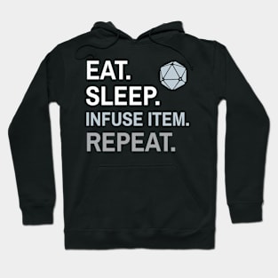 DnD Artificer Eat Sleep Infuse Item Repeat Hoodie